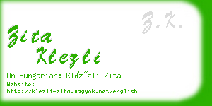 zita klezli business card